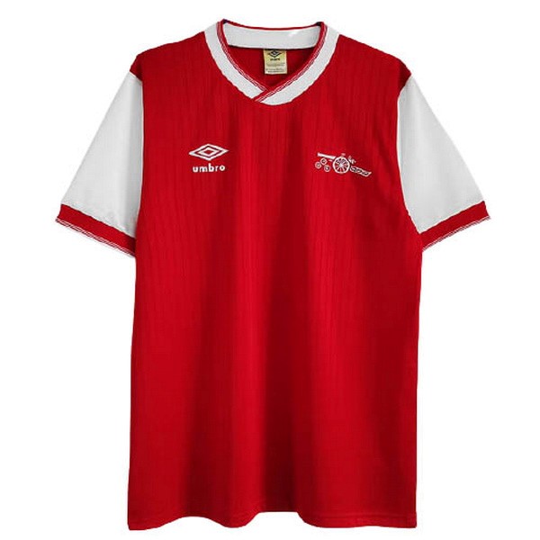 Thailande Maillot Football Arsenal Domicile Retro 1983 1984 Rouge